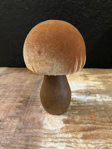 Handmade Velvet Mushrooms