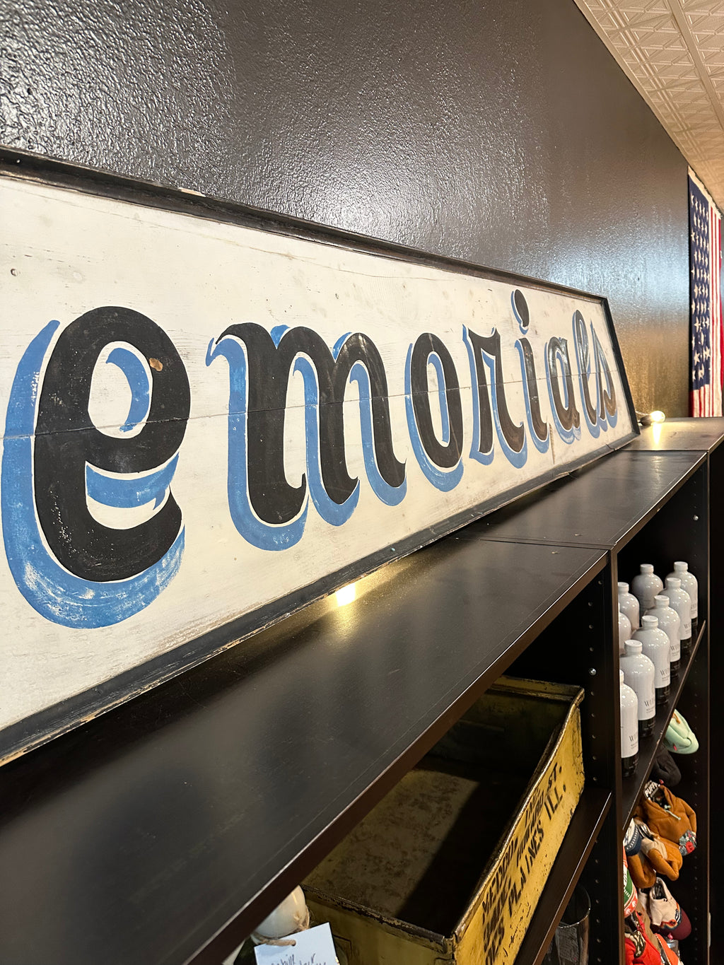 Hand Painted Wood Ripon Memorials Sign