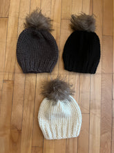 Load image into Gallery viewer, Hand-Knit Pom Beanies