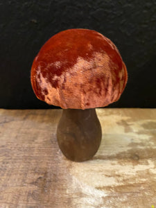 Handmade Velvet Mushrooms