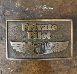 Private Pilot Belt Buckle
