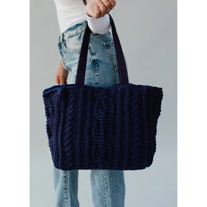 Cable Knit Tote