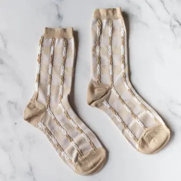 Vintage Inspired Twist Socks