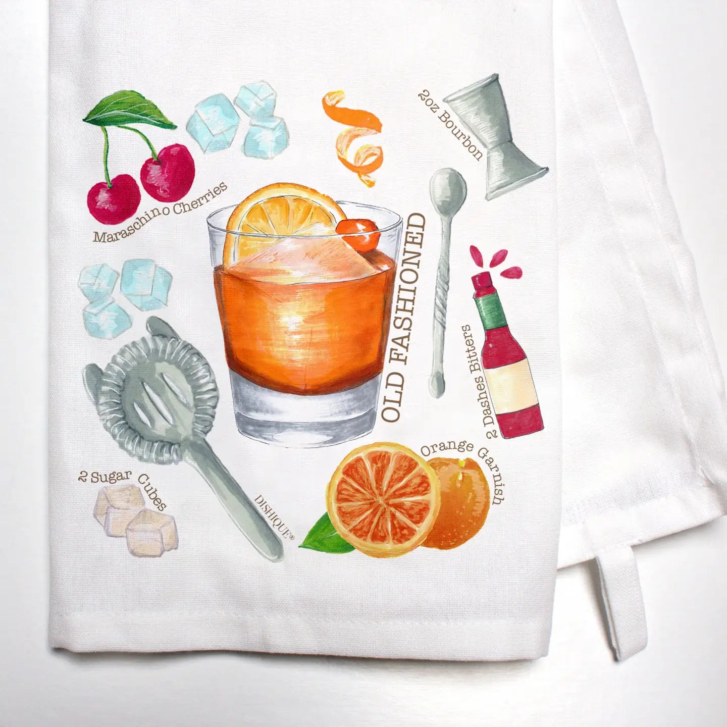 Old Fashioned Recipe Tea Towel