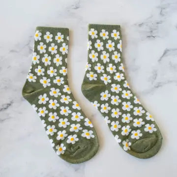 Daisy Crew Socks