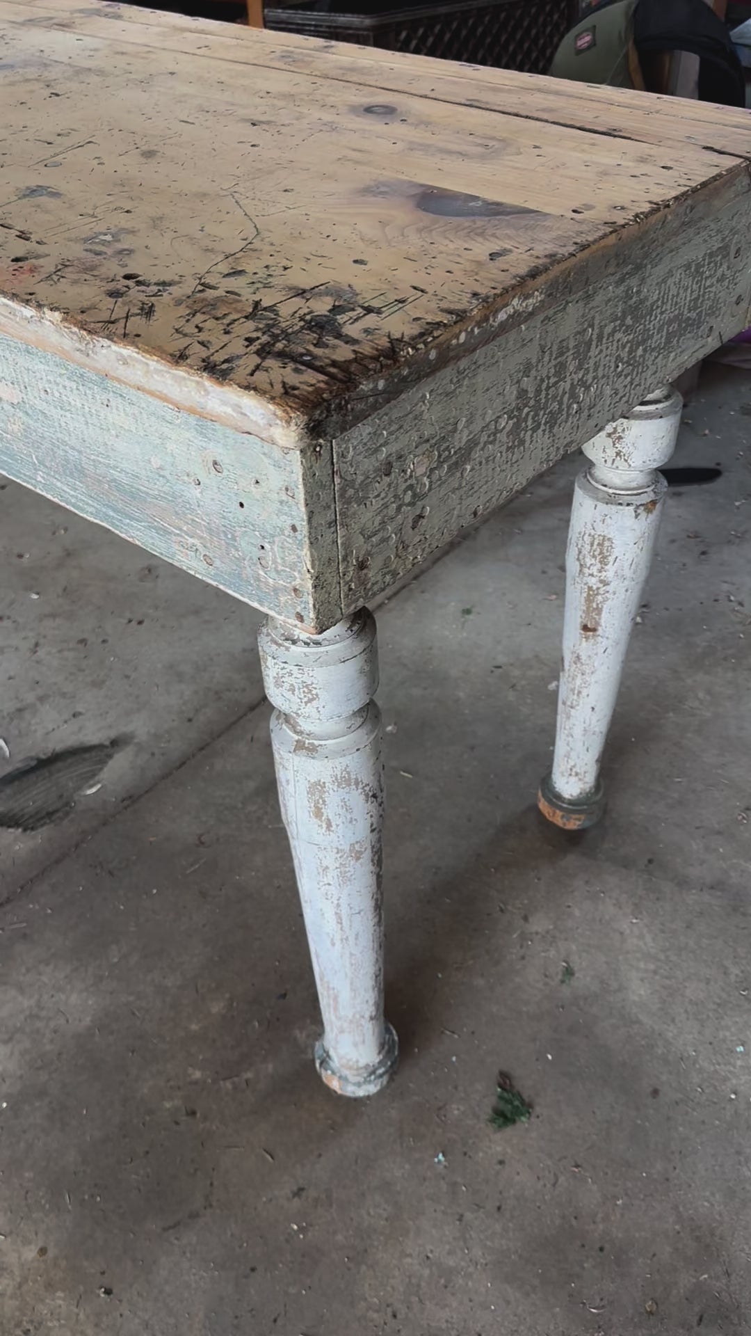 Primitive Pine Harvest Table