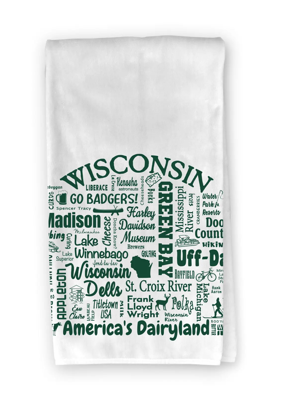 Wisconsin Destination Tea Towel