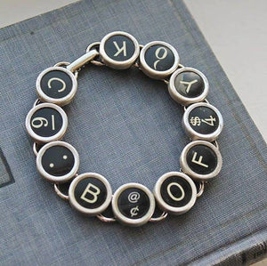 Typewriter Key Bracelet