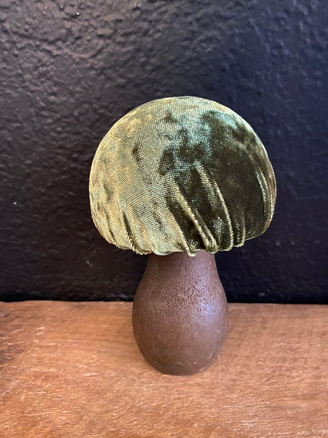 Handmade Velvet Mushrooms