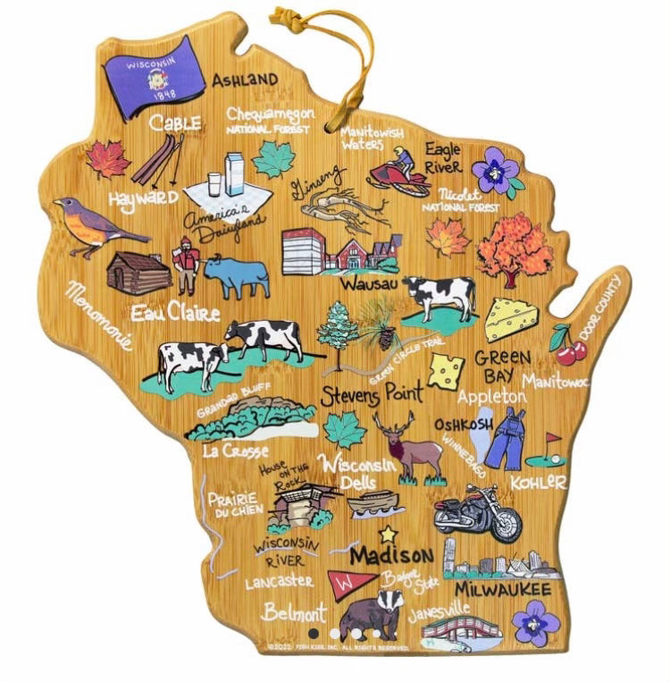 WI Artwork Cutting & Serving Board
