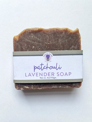 Patchouli Lavender 4oz Bar Soap