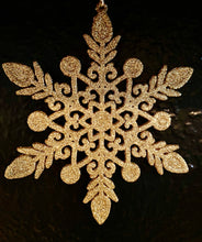 Load image into Gallery viewer, Gold Snowflake Ornament